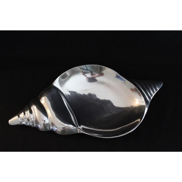 Paradigm Exclusive Cast Aluminum Seashell Sea Shell Catch All Decorative Dish - Picture 1 of 5